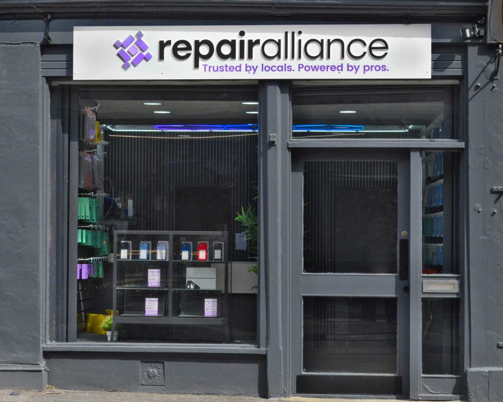 Repair alliance storefront on perth road in west end area of dundee