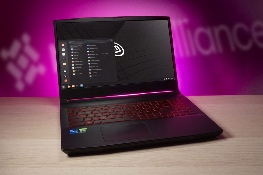 Clean, fresh linux mint desktop after installation