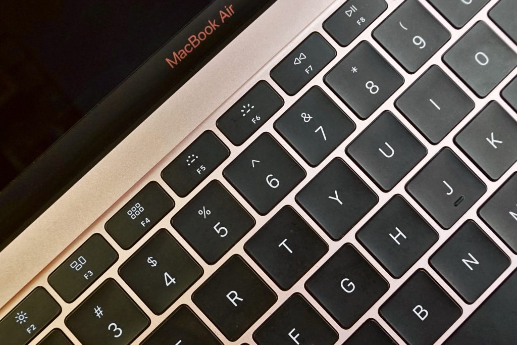 Restored macbook air keyboard after professional replacement in dundee