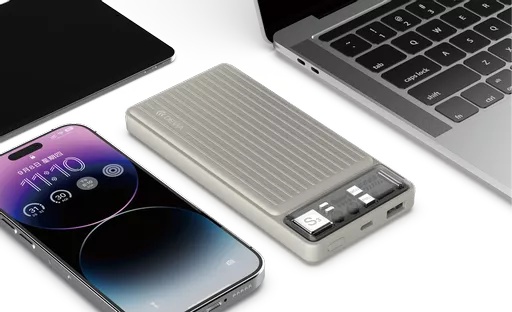 Devia - 10,000mah dual port led indicator mini powerbank - ivory - image 2