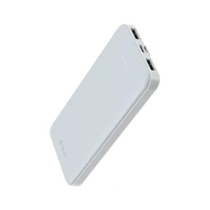 Devia - 10,000mAh Kintone Dual Port LED Indicator Powerbank - White