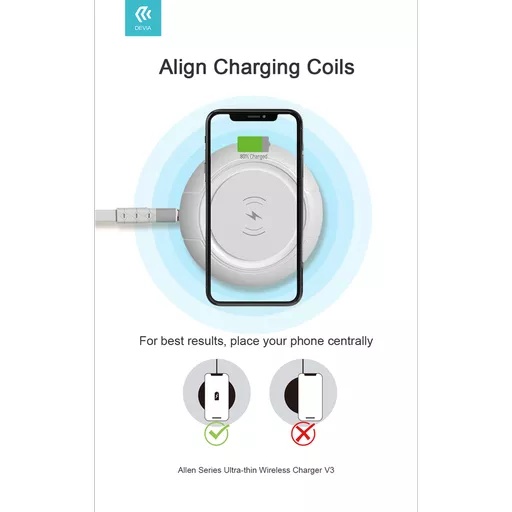 Devia - 15w wireless ultra thin charging pad - white - image 6