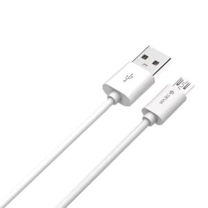 Devia - 1m (2.1A) USB to MicroUSB Cable - White