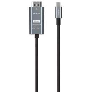 Devia - 2m 1080p HDMI to USB-C Cable - Black