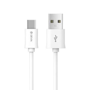 Devia - 2m (2.1A) USB to USB-C Cable - White