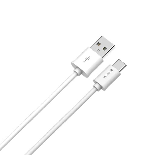 Devia - 2m (2. 1a) usb to usb-c cable - white - image 2