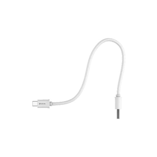 Devia - 2m (2. 1a) usb to usb-c cable - white - image 3