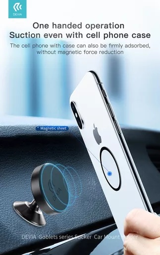 Devia - magnetic plate dashboard car holder - black - image 2