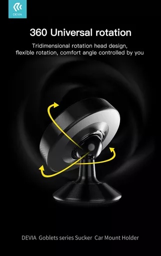 Devia - magnetic plate dashboard car holder - black - image 5