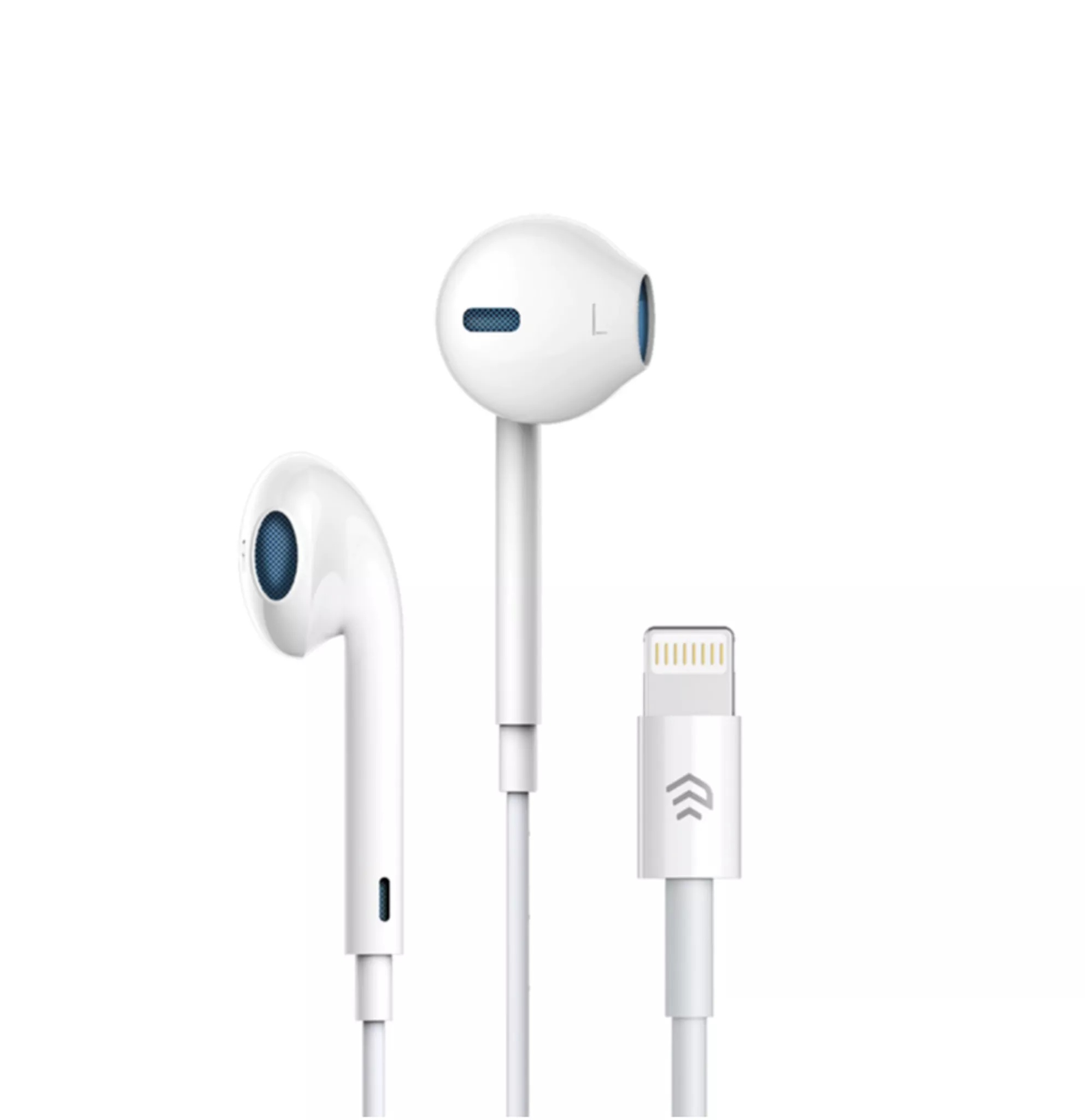Devia - non-mfi lightning bluetooth earphones with microphone & volume control - white - image 3