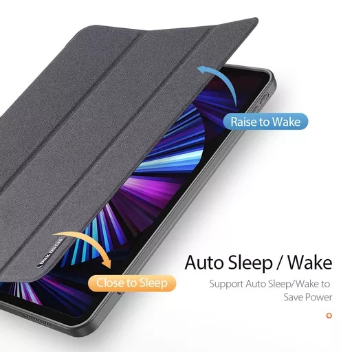 Dux ducis - domo tablet case for ipad pro 12. 9 (2020/2021/2022) - black - image 11