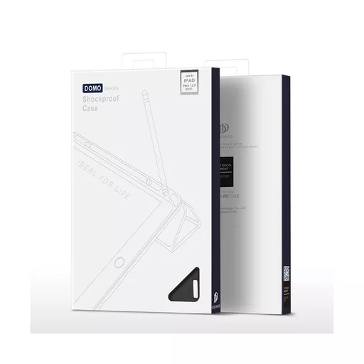 Dux ducis - domo tablet case for ipad pro 12. 9 (2020/2021/2022) - black - image 13