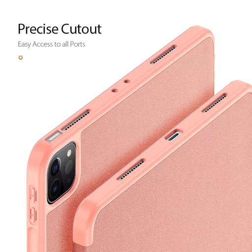 Dux ducis - domo tablet case for ipad pro 12. 9 (2020/2021/2022) - pink - image 5