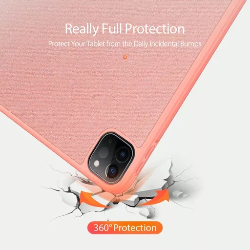 Dux ducis - domo tablet case for ipad pro 12. 9 (2020/2021/2022) - pink - image 7