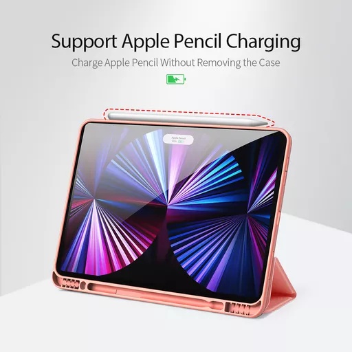 Dux ducis - domo tablet case for ipad pro 12. 9 (2020/2021/2022) - pink - image 9