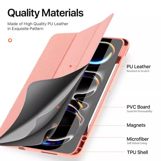 Dux ducis - domo tablet case for ipad pro 13 (2024) - pink - image 5