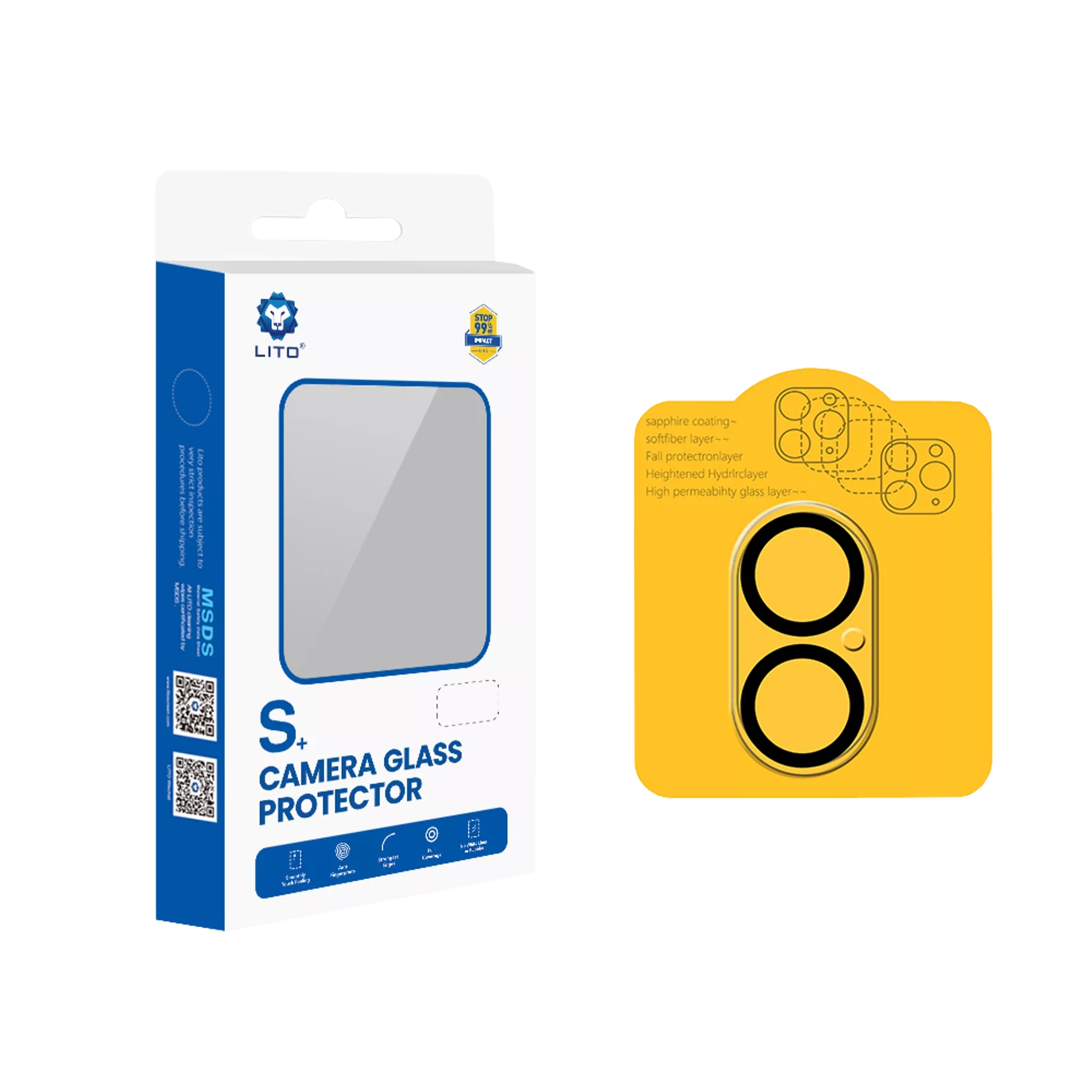 Lito - camera lens glass for iphone 16 & iphone 16 plus