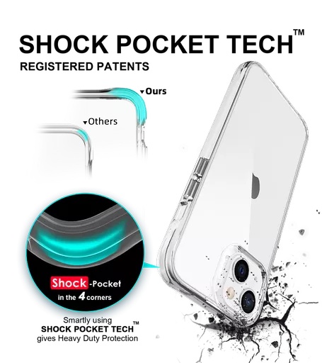 Phone case - proair for iphone 13 mini - clear - image 6