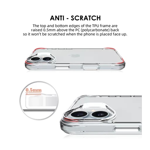 Phone case - proair for iphone 16 - clear - image 10