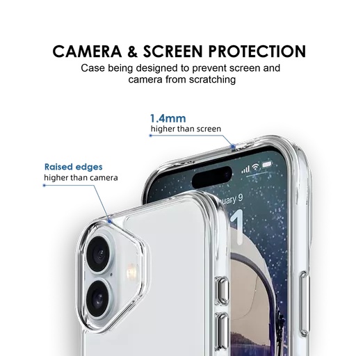 Phone case - proair for iphone 16 - clear - image 11