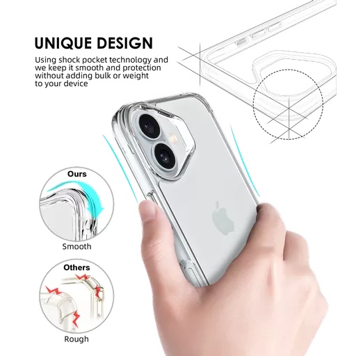Phone case - proair for iphone 16 - clear - image 2