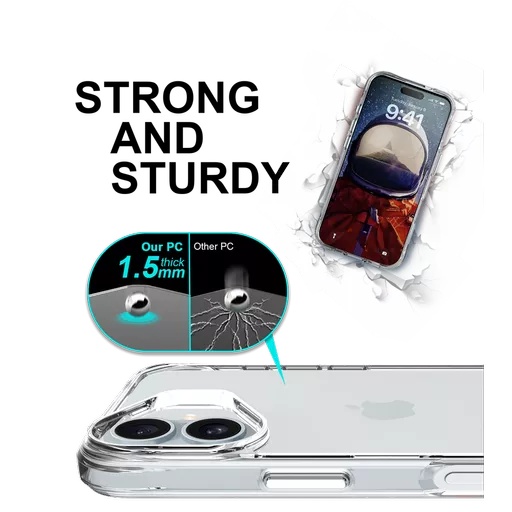 Phone case - proair for iphone 16 - clear - image 3