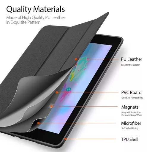 Dux ducis - domo tablet case for ipad air, ipad air 2, ipad 9. 7 (2017), ipad 9. 7 (2018), & ipad pro 9. 7 - black - image 12