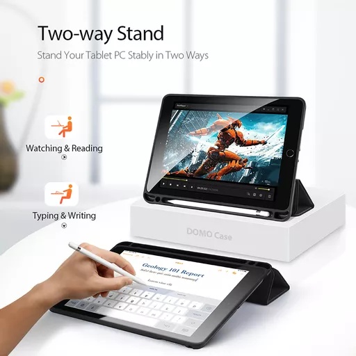 Dux ducis - domo tablet case for ipad air, ipad air 2, ipad 9. 7 (2017), ipad 9. 7 (2018), & ipad pro 9. 7 - black - image 2