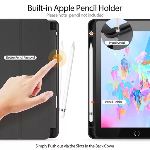 Dux ducis - domo tablet case for ipad air, ipad air 2, ipad 9. 7 (2017), ipad 9. 7 (2018), & ipad pro 9. 7 - black - image 3