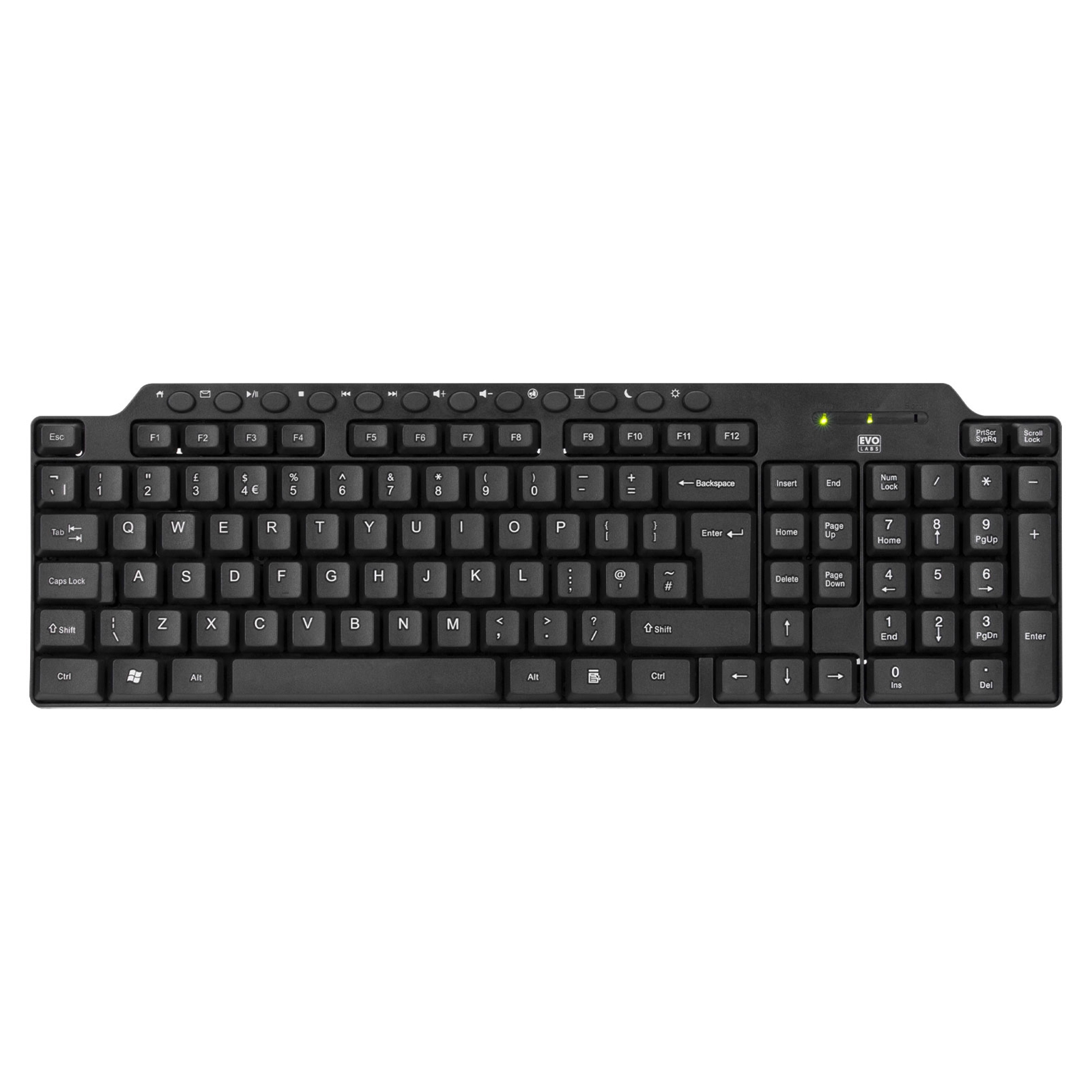 Evo labs cm-501uk wired multimedia keyboard and mouse combo set - image 4