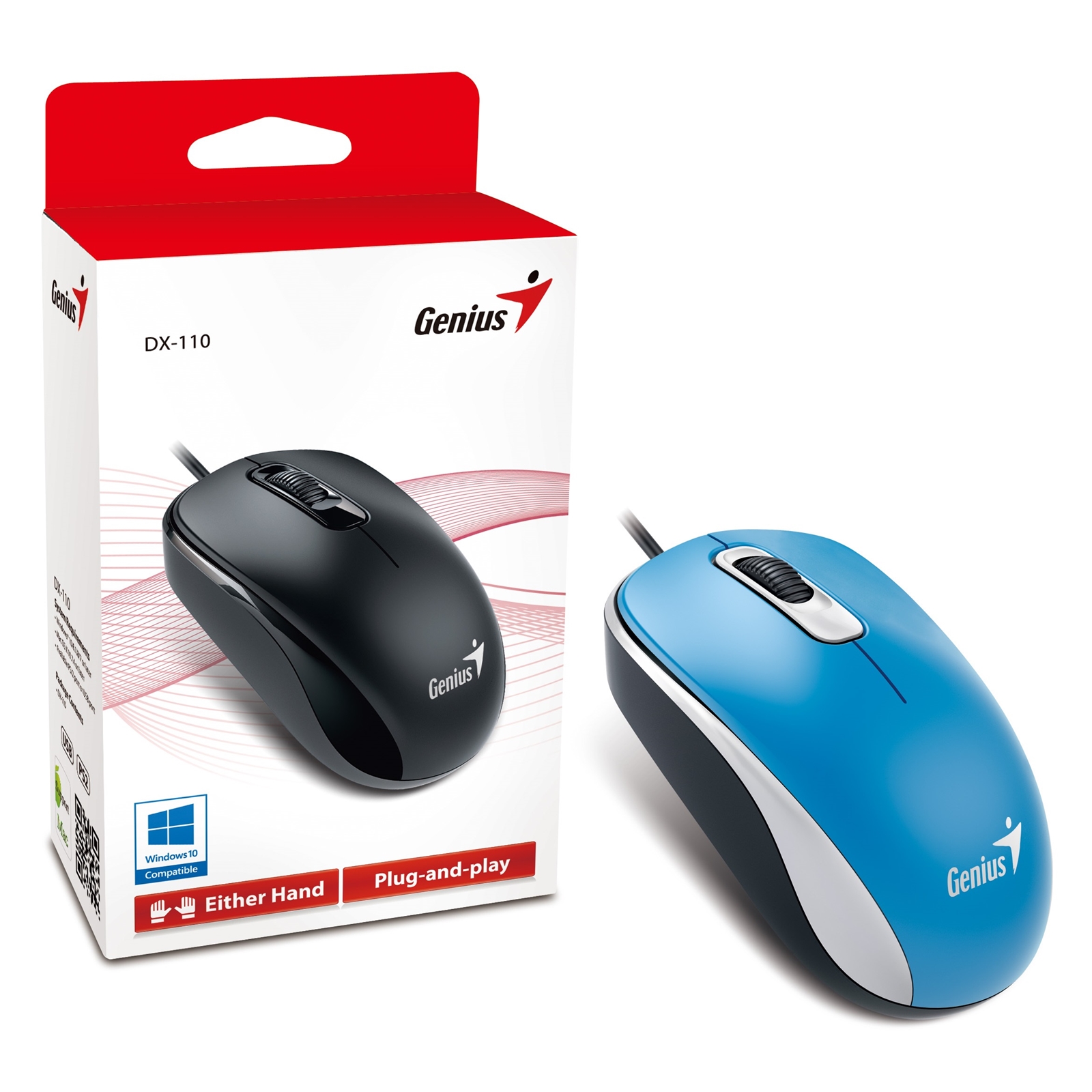 Genius dx-110 optical usb mouse - blue