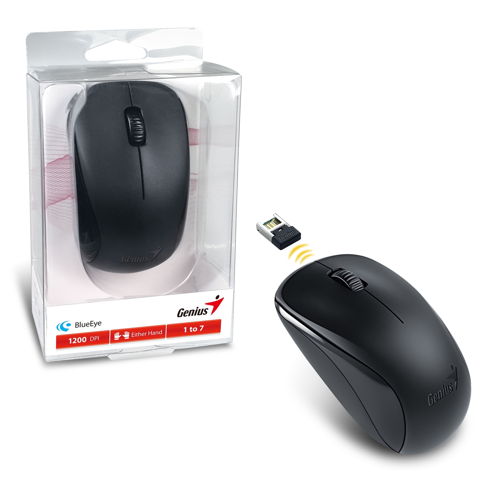 Genius nx-7000 wireless mouse - calm black