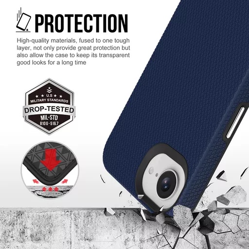 Phone case - progrip for iphone 16e - navy - image 9