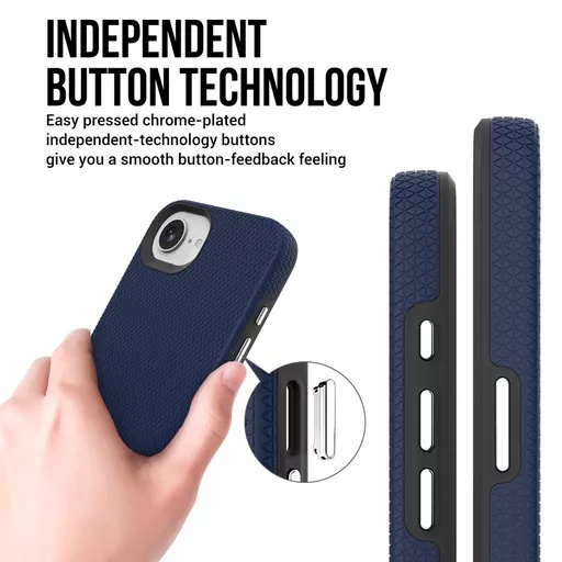 Phone case - progrip for iphone 16e - navy - image 5