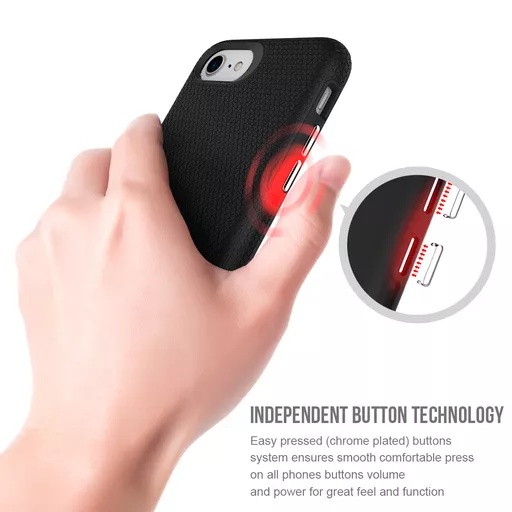 Phone case - progrip for iphone se/8/7/6s/6 - black - image 8