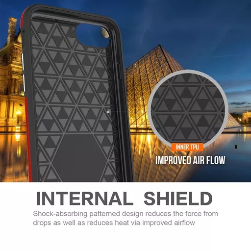 Phone case - progrip for iphone se/8/7/6s/6 - red - image 6