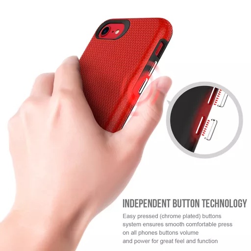 Phone case - progrip for iphone se/8/7/6s/6 - red - image 4