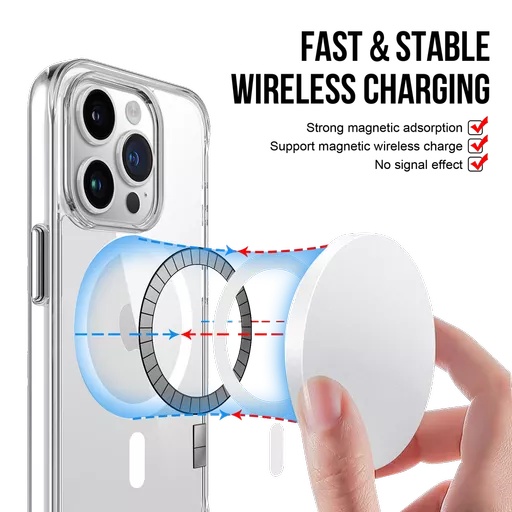 Phone case - promag for iphone 15 pro - clear - image 3