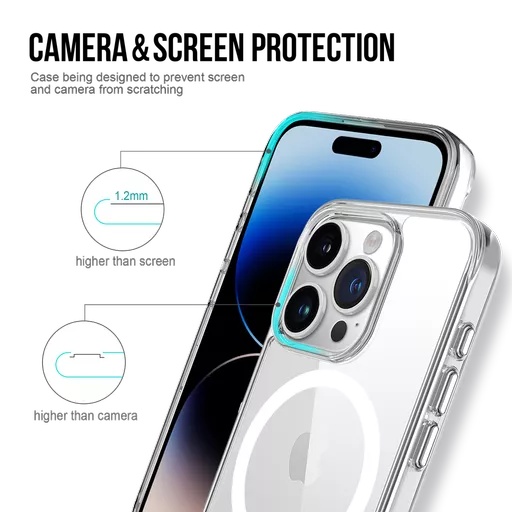 Phone case - promag for iphone 15 pro - clear - image 4