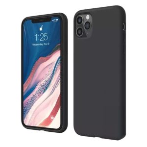 Phone Case - Silicone for iPhone 12 Pro Max - Black
