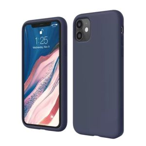 Phone Case - Silicone for iPhone 12 & iPhone 12 Pro - Navy