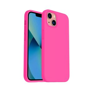 Phone Case - Silicone for iPhone 14 - Pink
