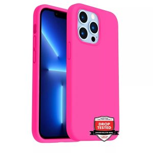 Phone Case - Silicone for iPhone 14 Pro Max - Pink