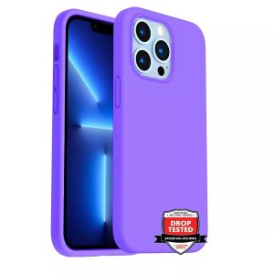 Phone Case - Silicone for iPhone 14 Pro Max - Purple