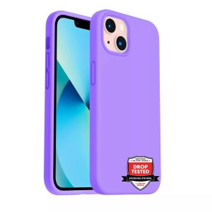 Phone Case - Silicone for iPhone 14 - Purple