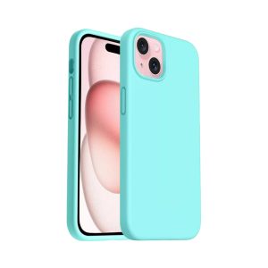 Phone Case - Silicone for iPhone 15 - Mint