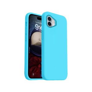 Phone Case - Silicone for iPhone 16 Plus - Sky Blue
