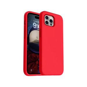 Phone Case - Silicone for iPhone 16 Pro Max - Red
