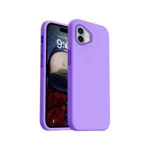 Phone Case - Silicone for iPhone 16 - Purple