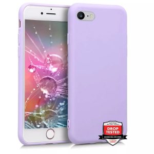 Phone Case - Silicone for iPhone SE/8/7 - Purple
